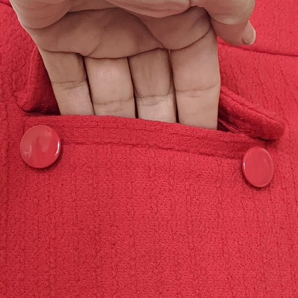 Loft Women's Mini Red Skirt  Medium Petit - Picture 6 of 14